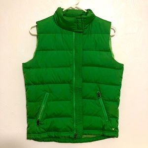 American Eagle Outfitters Puffy Vest Kelly Green Medium
